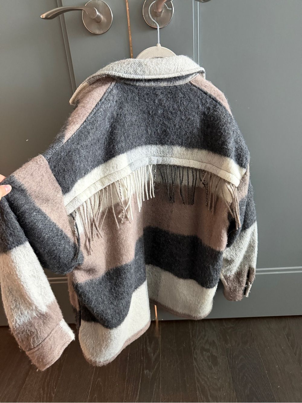 ZARA Plaid Button Jacket - Picture 2 of 6